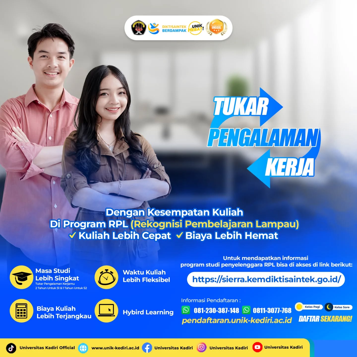 Universitas Kadiri Buka Kesempatan Belajar melalui Program RPL (Rekognisi Pembelajaran Lampau)