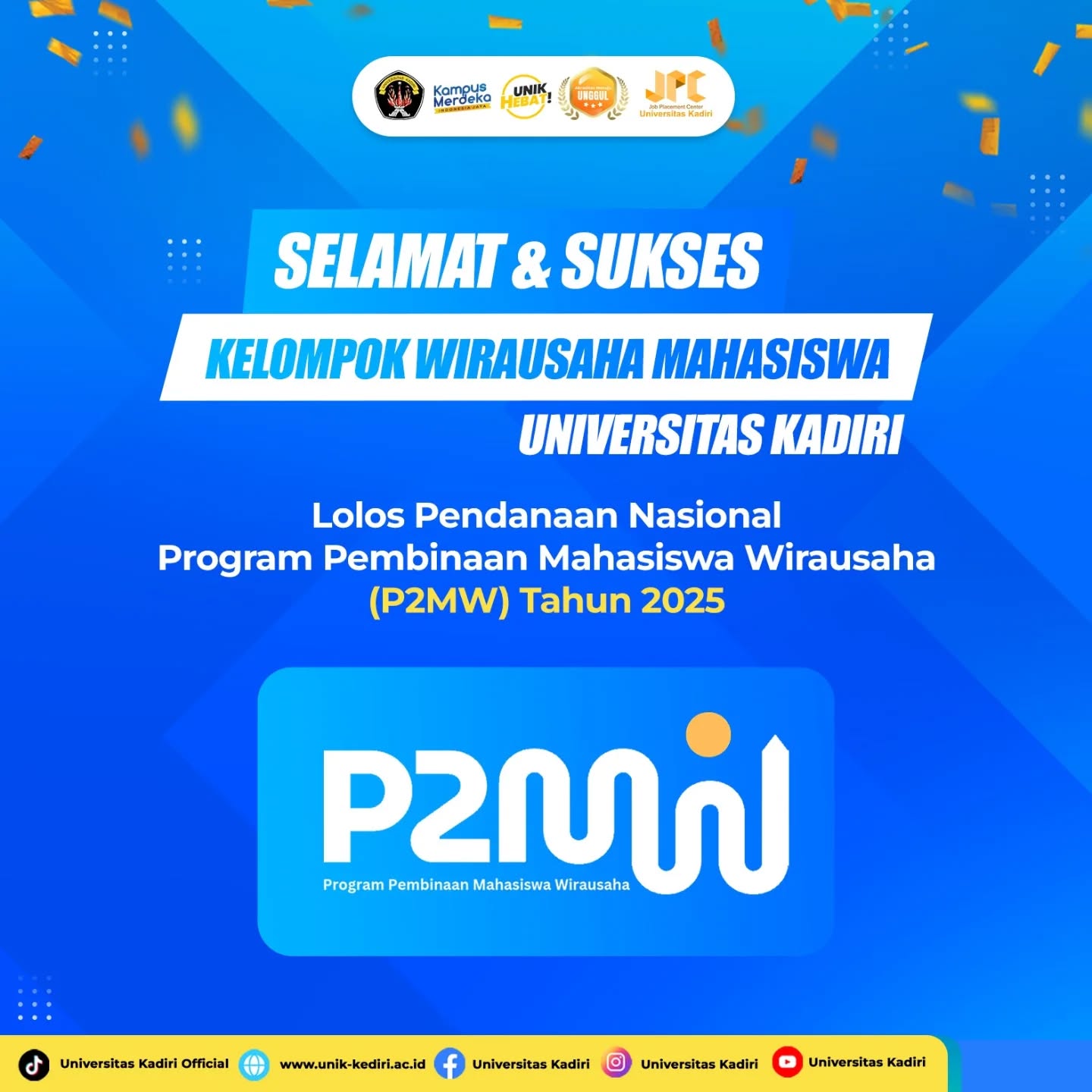 Kelompok Wirausaha Mahasiswa Universitas Kadiri Lolos Pendanaan P2MW 2025